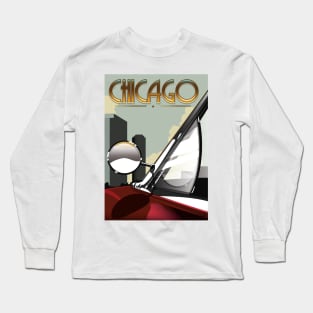 Chicago Travel poster Long Sleeve T-Shirt